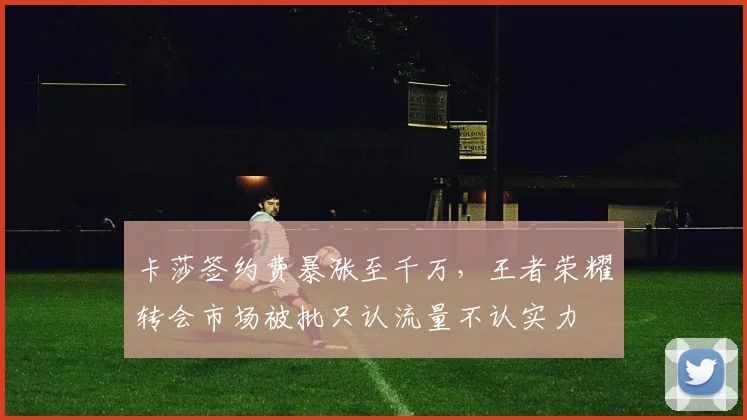卡莎签约费暴涨至千万,王者荣耀转会市场被批只认流量不认实力